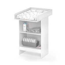 Commode Table à Langer avec Rangements Blanc 60 x 103 cm