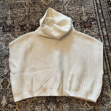 Free People Cropped Sweater Cream Medium