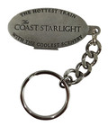 Amtrak Collector Edition RETIRED PEWTER Keychain  w/Gift Box Coast Starlight 2" — photo 3