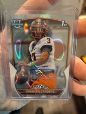 2022 Bowman University Chrome Spencer Sanders Prospect Auto Lava 155/199