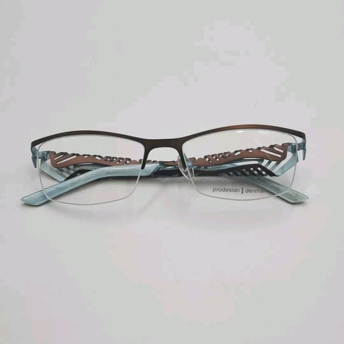 AUTHENTIC PRODESIGN DENMARK 4128 c.5031 BROWN EYEGLASSES 53-17-135 MADE IN JAPAN - Picture 13 of 14