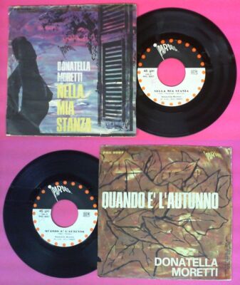 LP 45 7'' DONATELLA MORETTI Nella mia stanza Quando e' l'autunno no cd mc dvd