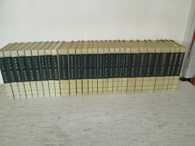 1970 World Book Encyclopedias Complete Set + Year Books, Gilt