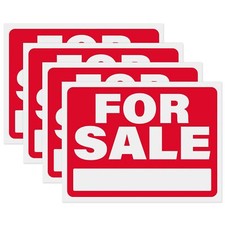 4 Pack For Sale Sign for Yard Sale Garage Sale Retail Store Business