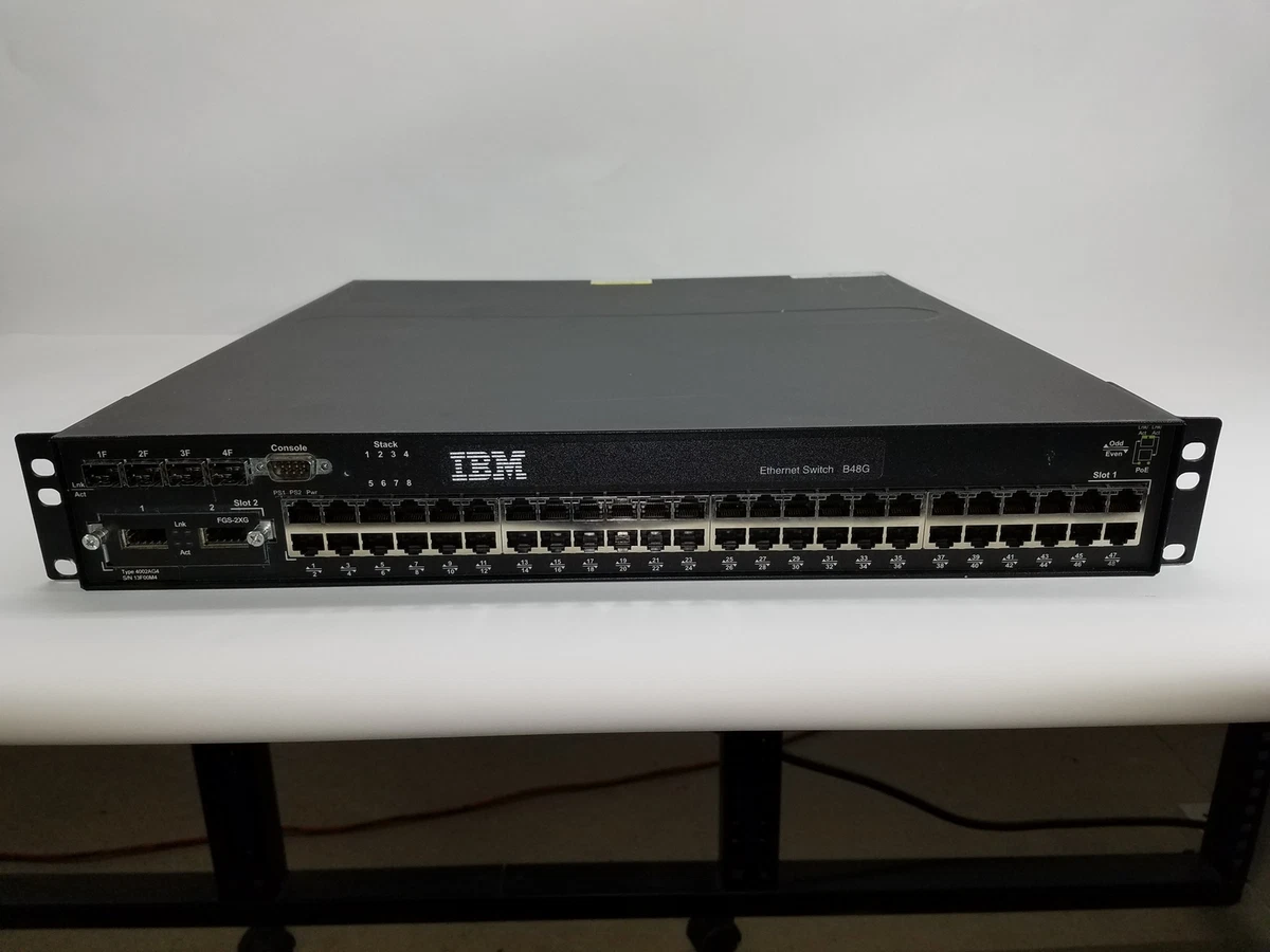 IBM Ethernet Switch Enterprise Network Switches with 48 LAN Ports