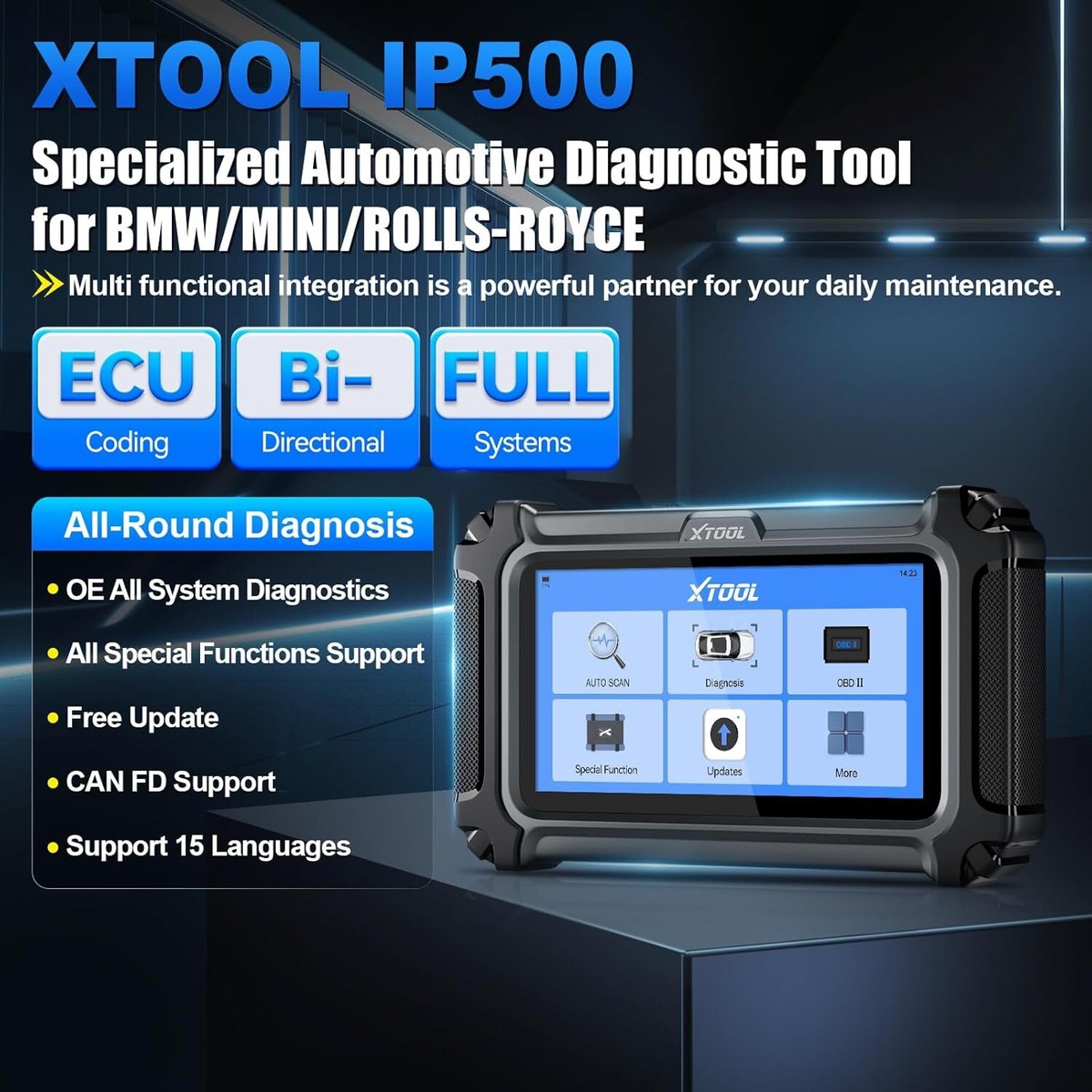 XTOOL IP500 For BMW/MINI Bidirectional OBD2 Scanner Diagnostic