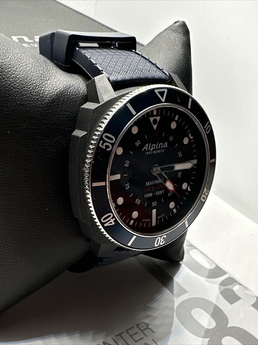 Alpina Seastrong Horological AL-282LNN4V6 Men Blue Rubber Analog Smartwatch YAY3 Alpina Seastrong Horological Smartwatch (HSW) Quartz  main image 4