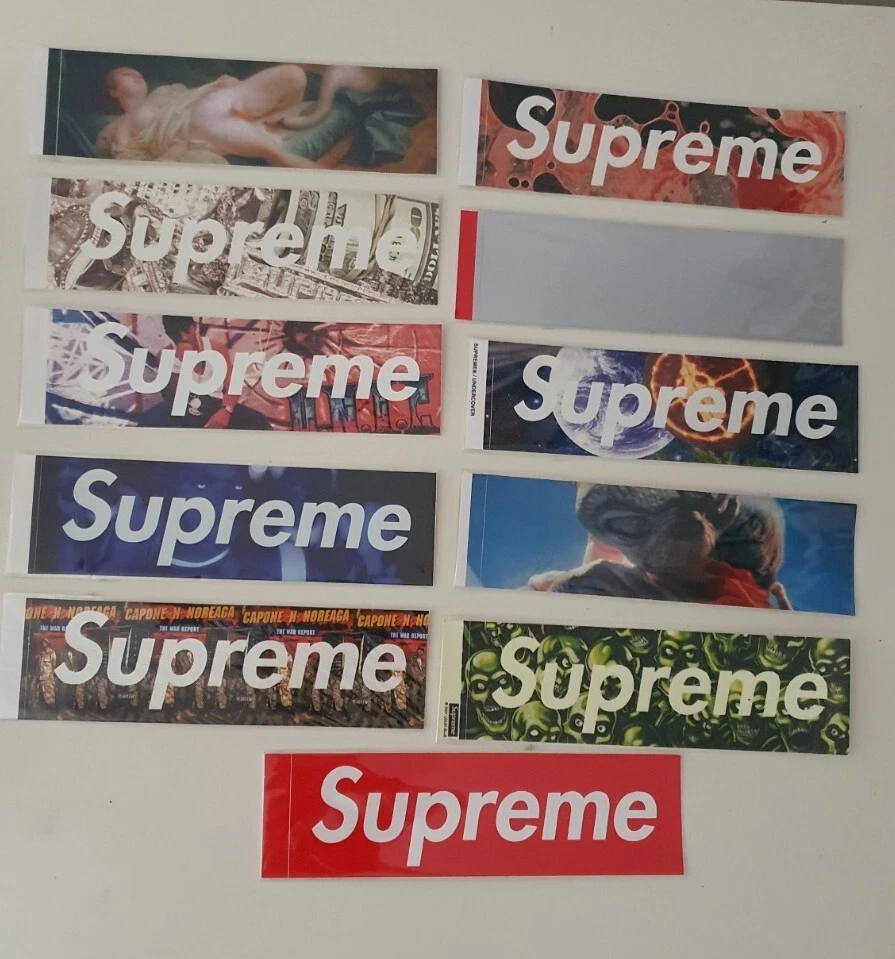 10+1 Supreme Box Logo Adesivi Raro Piccolo Collezione Teschio Akira E.T + Buste