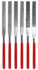 Sona Enterprises 6pc Flat Diamond File Set 7" Length - 74330DF