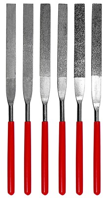 Sona Enterprises 6pc Flat Diamond File Set 7'' Length - 74330DF