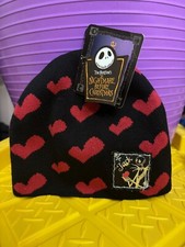 Disney The Nightmare Before Christmas Jack Skellington Beanie Hat Reversible NWT