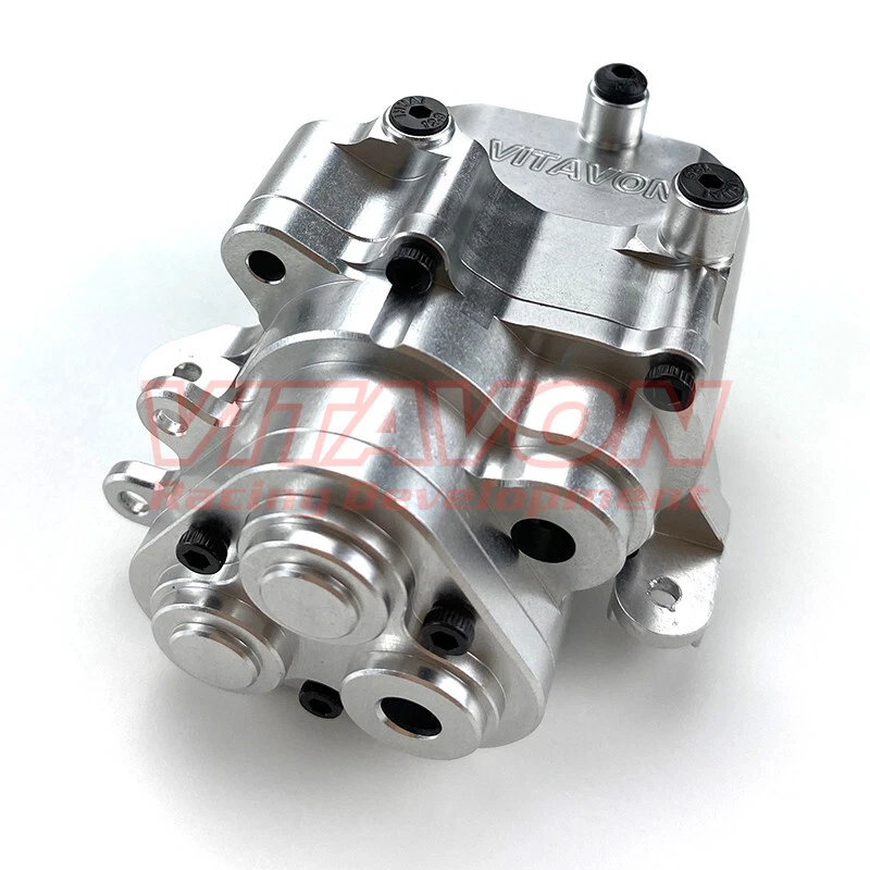 Vitavon Alu7075 CNC Center Tranny Gear Box for TRAXXAS TRX-4 1:10 #8291 Silver - Image 4 of 4