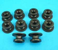 Tarpaulin Plastic Roller Cleats for Trailer Cover Bungee Cord Tie Down x 10