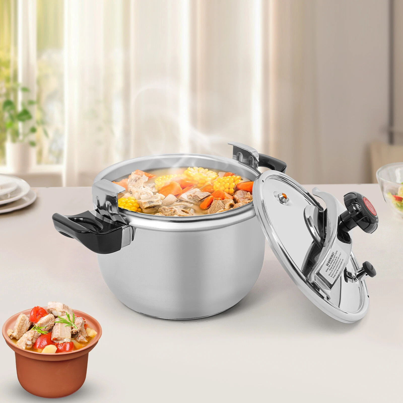 Stainless Steel Pressure Cooker, 11L Pressure Cooker, Pressure Stewing Pot