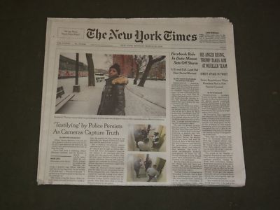 2018 MARCH 19 NEW YORK TIMES - HIS ANGER RISING, TRUMP TAKES AIM AT MUELLER TEAM