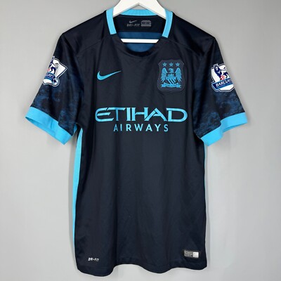 MANCHESTER CITY 2015 2016 AWAY FOOTBALL SHIRT JERSEY NIKE