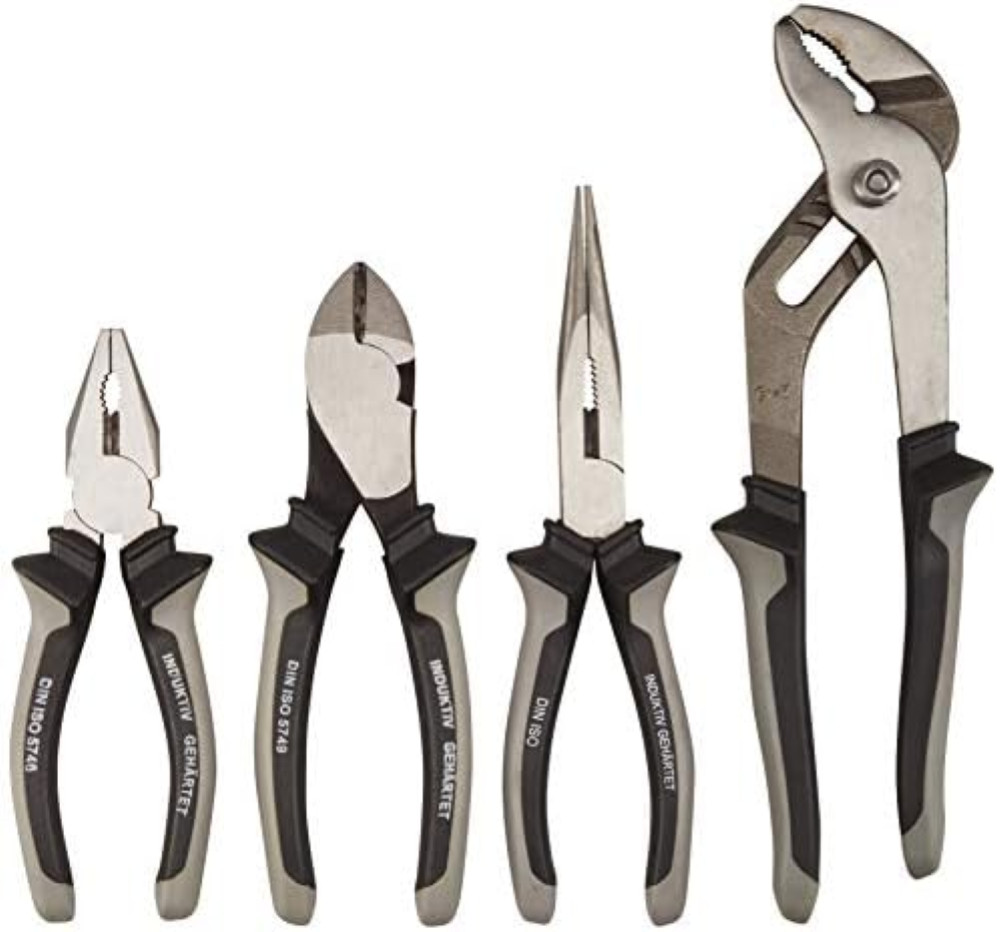 Set 4 Pinze da Lavoro | Pinza Universale e Idraulica in Offerta
