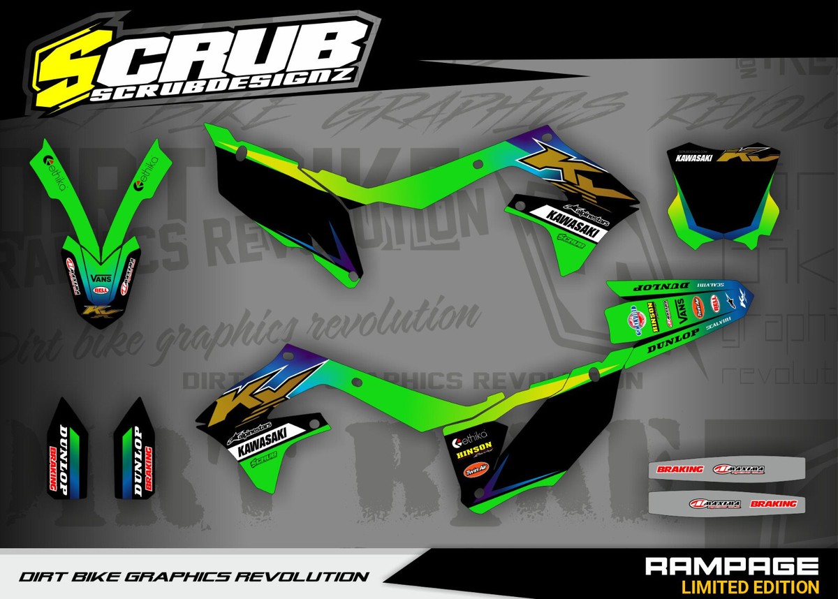 Graphics Kawasaki KX450 2019-2023 KX250 2021-2024 KXF Decals