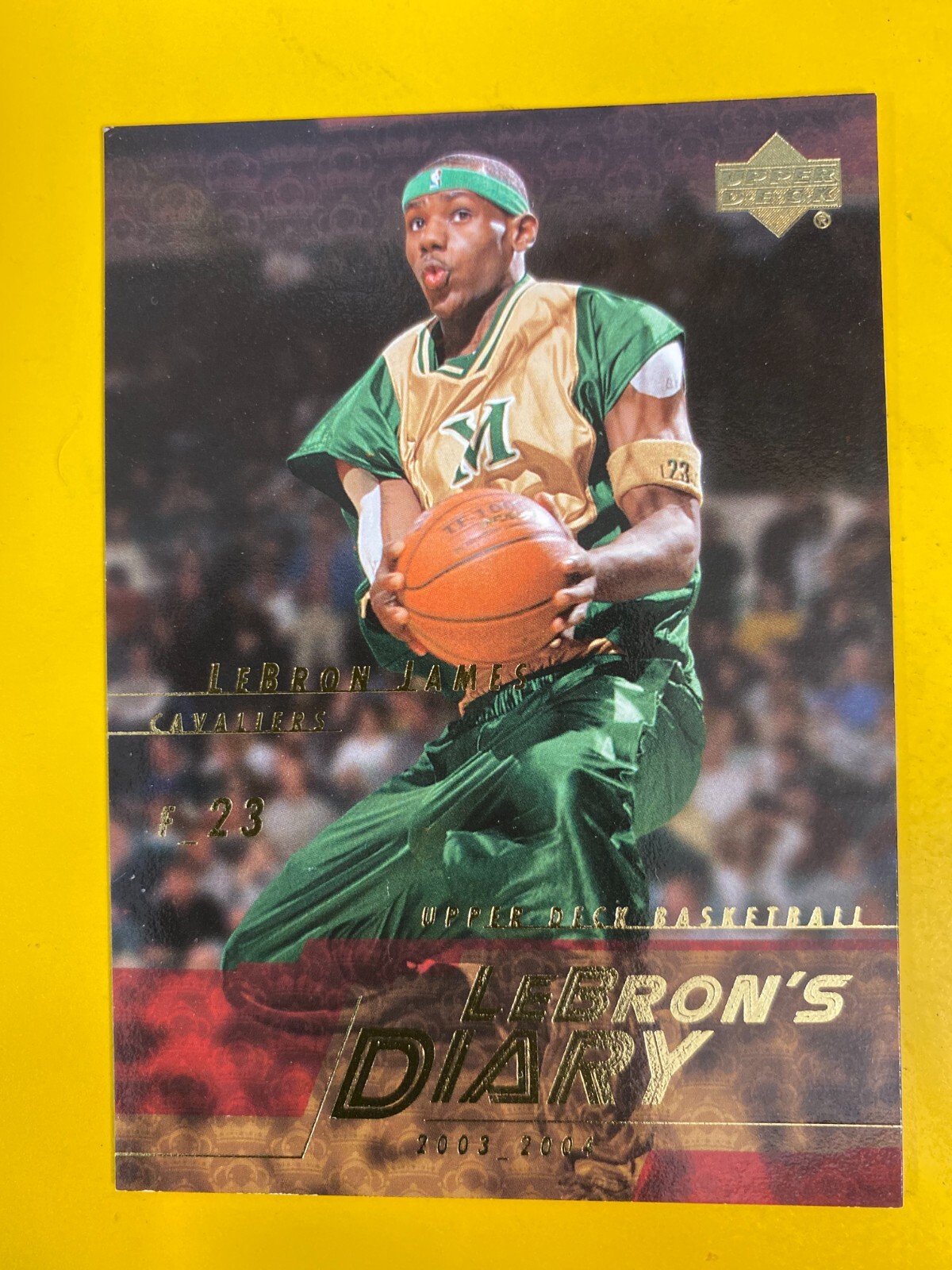 RS0668  2003-04 Upper Deck LeBron's Diary #LJ4 LeBron James BK$20