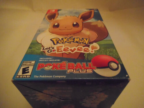 Pokemon Lets Go Eevee Pokeball Plus Bundle(Switch, 2018) *Factory Sealed W/ Mew* - Picture 1 of 8