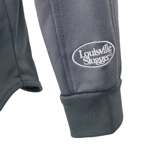 Louisville Slugger Gray White Fleece Lined Pullover Baseball Shirt Youth XL - Picture 5 of 8
