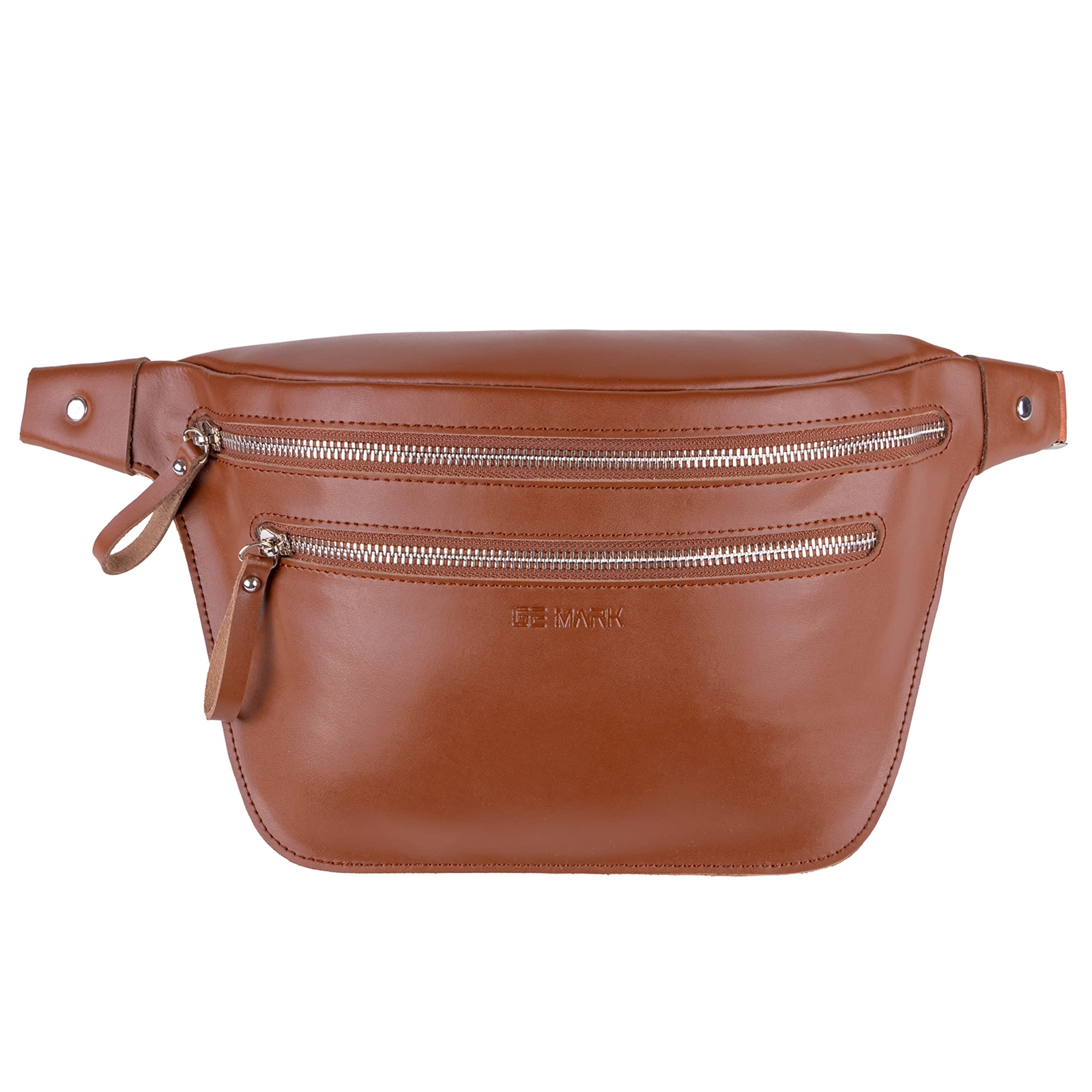 Leather Belt Bag - Genuine Waist Bag - Fanny Pack - for Man Woman Brown-image