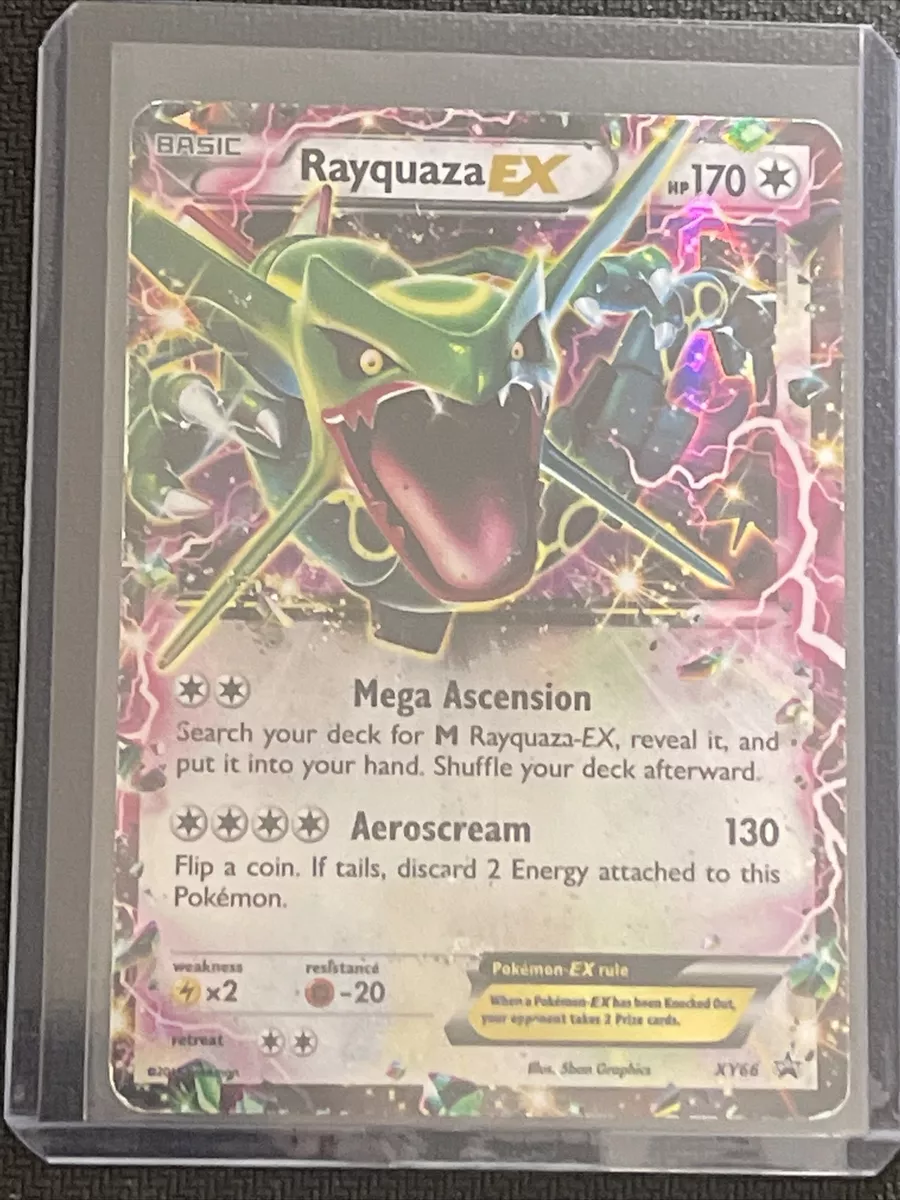 Shiny Rayquaza EX XY69 Ultra Rare Pokémon Black Star Promo - Excellent TCG