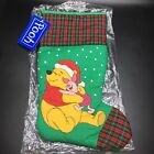 Disney Winnie The Pooh And Piglet Christmas Stocking 14"