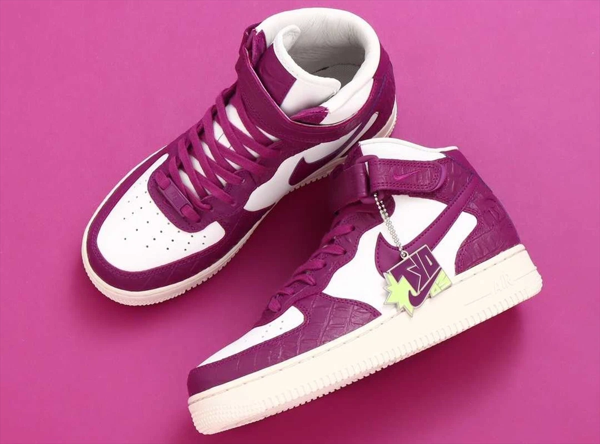 Nike air force 1 mid femme violet sale
