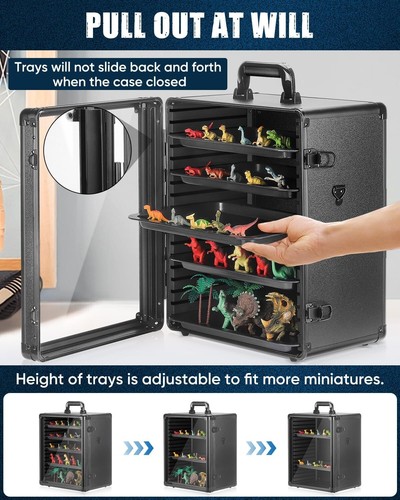 Elegante Miniatur Aufbewahrungskoffer - verstellbar & tragbar mit Schultergurt - Bild 7 von 10