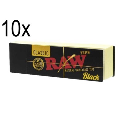 RAW Black Classic Tips Ungebleichte Filtertips Original