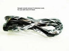 Sunpak Remote Sensor 5' Extension Cord | Fits 411 Flash | New | $20 |