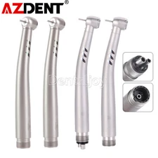 AZDENT Dental (Optic LED E-generator ) High Speed Handpiece Air Turbine 4/2Holes