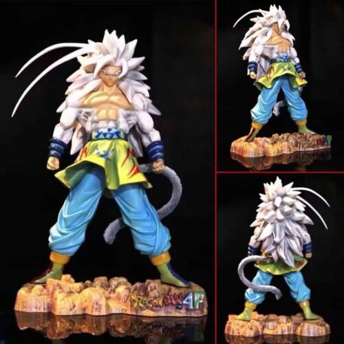 Anime Dragon Ball GT Super Saiyan 5 Son Goku White Hair 25cm Statue GK No Box - Picture 3 of 6