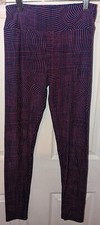 Lularoe OS Leggings Soft Purple / Pink Polka Dots