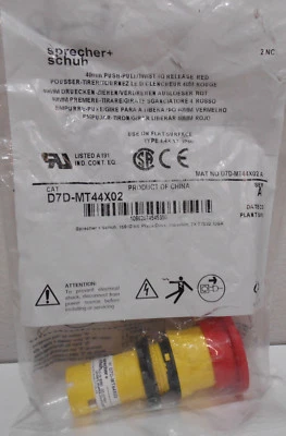 Sprecher+Schuh D7D-MT44X02 Twist and Release Stop Button