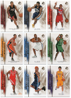 2008-09 SP Authentic Destination Stardom Rookie RC - Pick Any