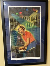 2007 New Orleans Jazz Fest Poster Jerry Lee Lewis Francis Pavy