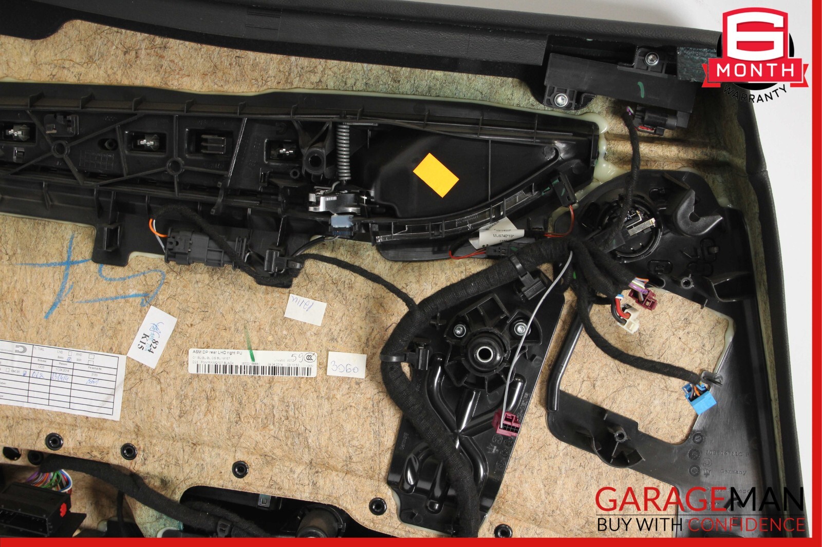 14-17 Maserati Ghibli Rear Right Side Interior Door Trim Panel Assembly Black