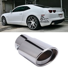 For Chevrolet Camaro Silver Stainless Steel Rear Exhaust Pipe Tail Muffler Tip For Chevrolet Camaro Silver Stainless Steel Rear Exhaust Pipe Tail Muffler Tip
