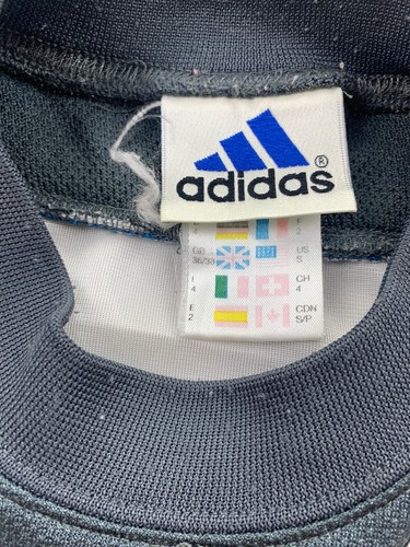 adidas Trikot Gr. D4 / S Shirt weiß 90s 90er Vintage Rohling Fußball TE5 - Picture 3 of 3