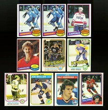 1980-1982 HOCKEY HALL OF FAME ROOKIE CARDS (10): ALL EXCELLENT TO MINT OR BETTER