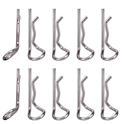 Karosserie Klammern Clips 25 mm silber für RC Car 1:8 10 Stk partCore 310033