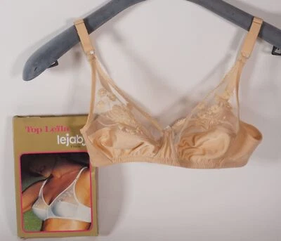Vintage Lejaby Top Leila 160 Paris Sexy Femmes Soutien-Gorge Lingerie Nu Taille - Photo 1/4