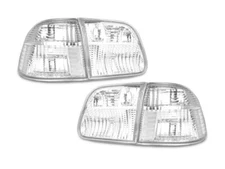 Ship from USA JDM All CLEAR 4pc Tail Light For 1999-2000 Honda Civic 4D Sedan EK