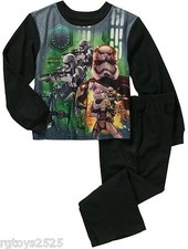 Star Wars Clone Trooper 4 5 XS 6 7 S 8 M Flannel Sleepwear boys Pajamas New