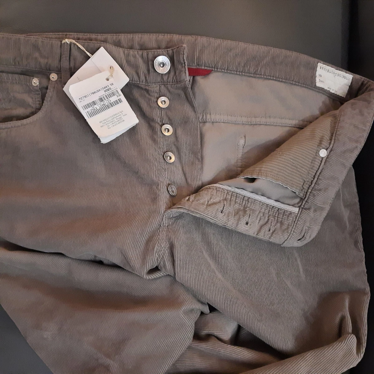 Pantalon Homme Brunello Cucinelli - Modèle MB412L00R_C101 - Couleur Off White - Neuf Avec étiquette