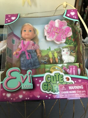 EVI LOVE 3 Doll Set With Rabbit Sold As Set New
