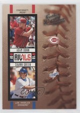 2005 Donruss Leather & Lumber Rivals 95/2000 Adam Dunn Shawn Green #R-18 0q3