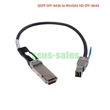 0.5m QSFP SFF-8436 to SFF-8644 MiniSAS HD SAS 3.0 12Gbps External Cable NEW
